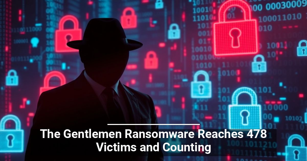 The Gentlemen Ransomware Reaches 478 Victims and Counting